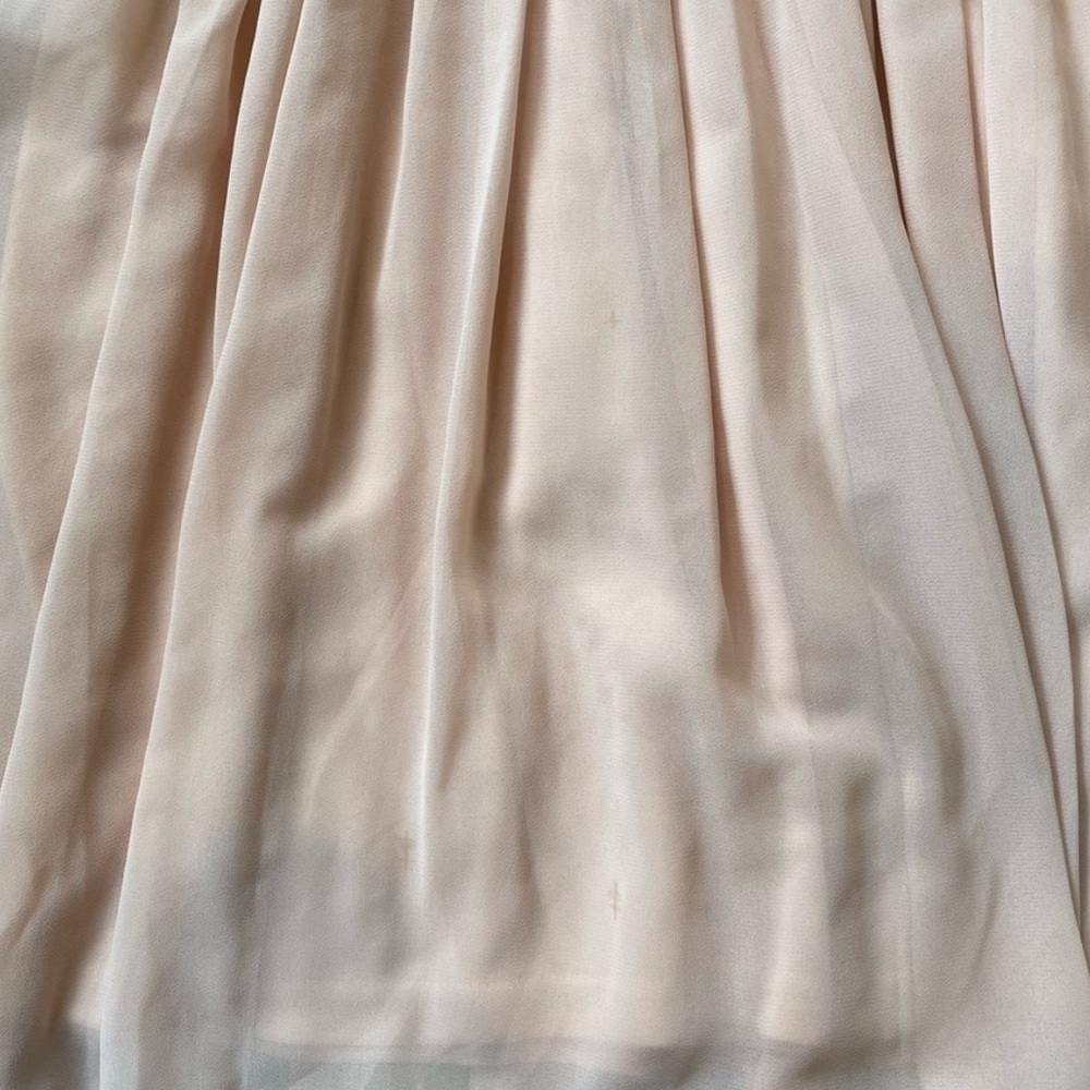 Lulus Blush Lace Skater Dress, M - Picture 12 of 14